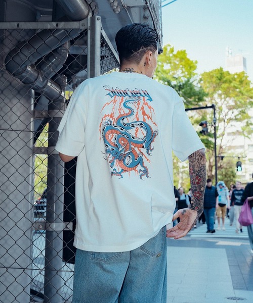 Subciety(サブサエティ)の「Eastern dragon Tee(Tシャツ/カットソー・メンズ・ブラック/ホワイト/グレー・SMALL/MEDIUM/LARGE/X-LARGE/XX-LARGE)」の9枚目の写真