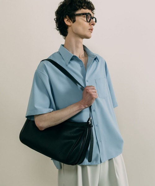 LURAKU】Synthetic leather shoulder bag / 合皮レザー
