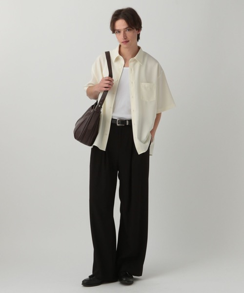 LURAKU】Synthetic leather shoulder bag / 合皮レザー