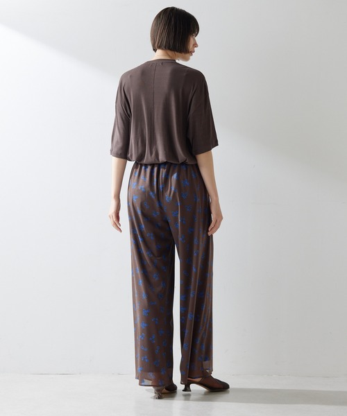 Whim Gazette(ウィムガゼット)の「シアービッグTシャツ(Tシャツ/カットソー・レディース・オフホワイト/ブラウン/ベビーピンク・FREE)」の9枚目の写真