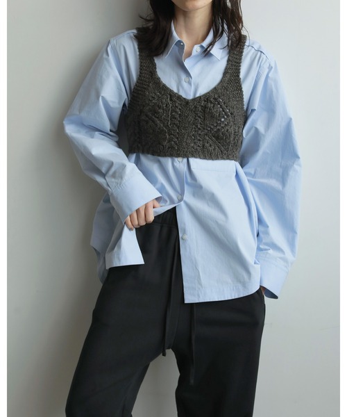 Anuke Highcount Over Shirts アイスブルー anuke（アンヌーク）の「Highcount Over Shirts（シャツ/ブラウス