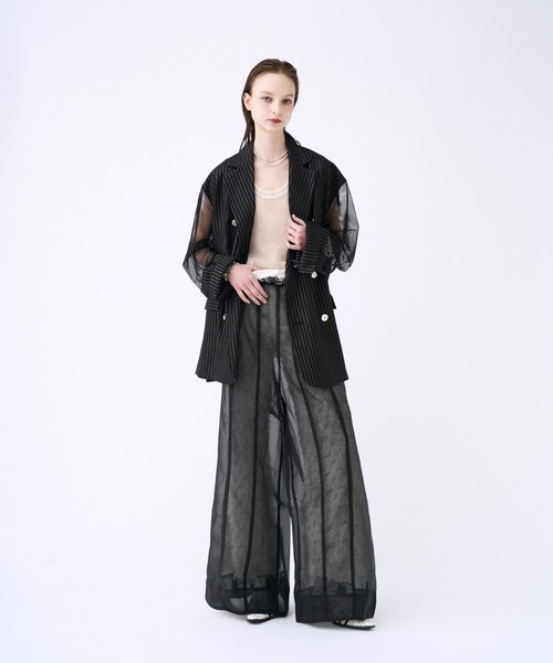 seyto完売品 チュールレイヤードバギーフレアパンツ サイズ2 seyto（セイト）の「Tulle layered buggy flare pants