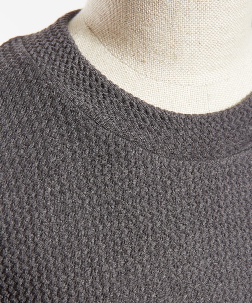 gomme（ゴム）の「フライトジャージー　長袖Ｔ（Tシャツ/カットソー・レディース・グレー/ブラック/ネイビー・MEDIUM）」の4枚目の写真