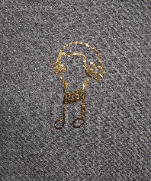 gomme（ゴム）の「フライトジャージー　長袖Ｔ（Tシャツ/カットソー・レディース・グレー/ブラック/ネイビー・MEDIUM）」の5枚目の写真