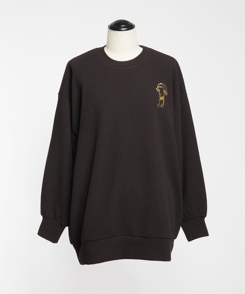 gomme（ゴム）の「フライトジャージー　長袖Ｔ（Tシャツ/カットソー・レディース・グレー/ブラック/ネイビー・MEDIUM）」の16枚目の写真