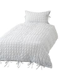 Francfranc（フランフラン）の「シアーな素材感で軽やか　シアサッカーチェック 掛け布団カバー セミダブル （寝具）」