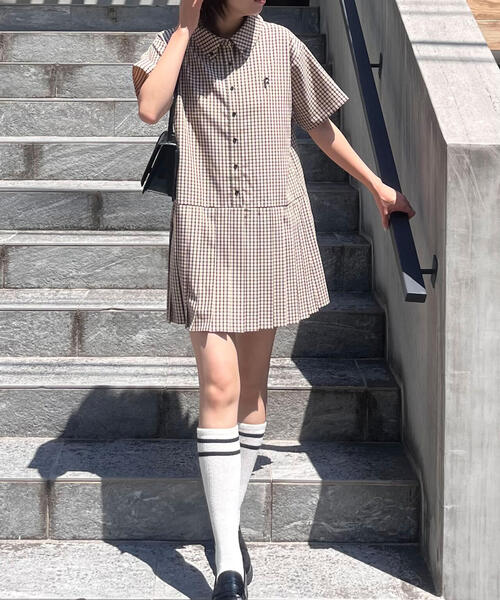 FREE'S MART(フリーズマート)の「◆チェックプリーツミニワンピース(ワンピース・レディース・ベージュ系その他/ブラウン系その他・SMALL/MEDIUM)」の17枚目の写真