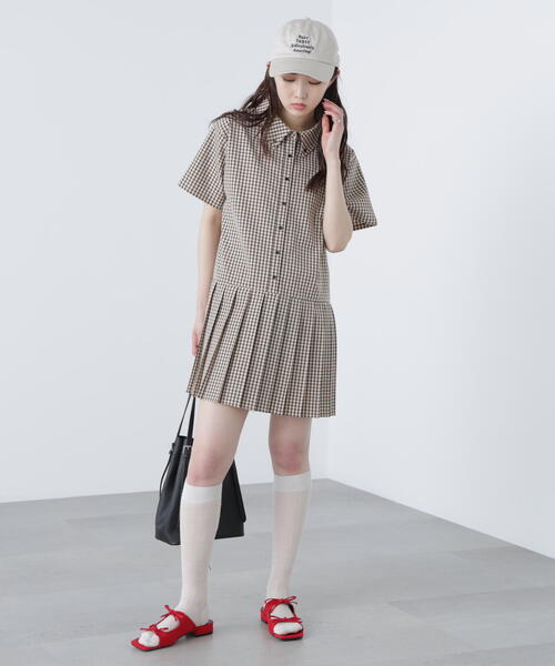 FREE'S MART(フリーズマート)の「◆チェックプリーツミニワンピース(ワンピース・レディース・ベージュ系その他/ブラウン系その他・SMALL/MEDIUM)」の21枚目の写真