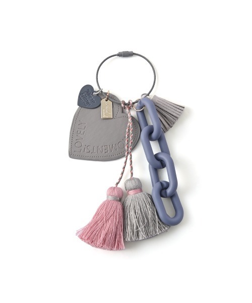 marjour（マージュール）の「HEART CHARM（キーホルダー・レディース・ネイビー/グレー/レッド/ベージュ・FREE）」の2枚目の写真