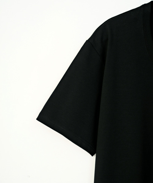 VICTIM(ヴィクティム)の「VICTIM ヴィクティム / HEAVY COTTON U-NECK TEE シルクライクヘビーコットンUネックTシャツ / VTM-25-CS-007(Tシャツ/カットソー・メンズ・ホワイト/ブラック/グレー・1/2/3)」の4枚目の写真