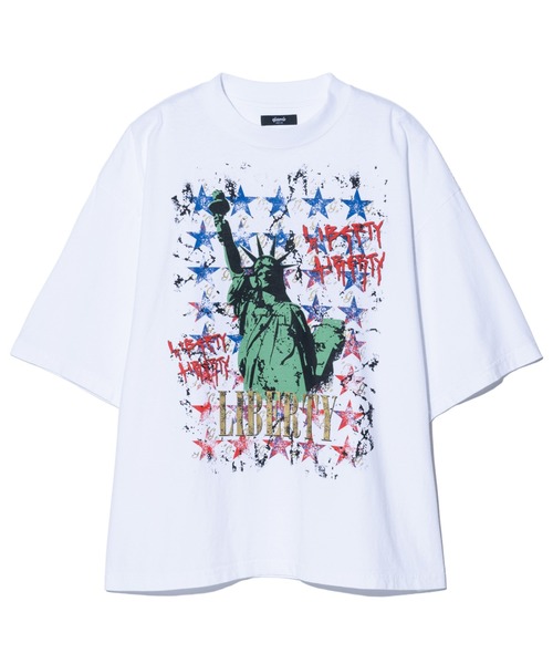 glamb(グラム)の「Liberty T-shirt / リバティTシャツ(Tシャツ/カットソー・メンズ・ブラック/ホワイト・S/M/L)」の3枚目の写真
