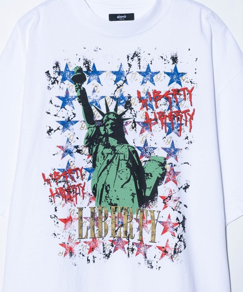 glamb(グラム)の「Liberty T-shirt / リバティTシャツ(Tシャツ/カットソー・メンズ・ブラック/ホワイト・S/M/L)」の14枚目の写真