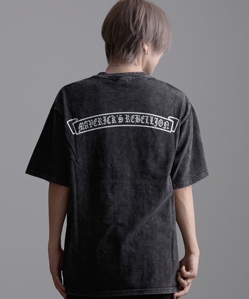SILVER BULLET(シルバーバレット)の「『CavariA/キャバリア』クルーネックピグメント半袖Tシャツ(Tシャツ/カットソー・メンズ・B/C/D/E/F/A・L/M)」の2枚目の写真