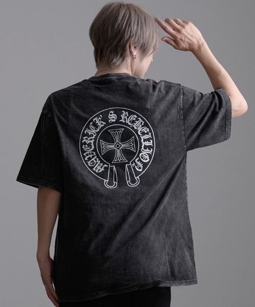 SILVER BULLET(シルバーバレット)の「『CavariA/キャバリア』クルーネックピグメント半袖Tシャツ(Tシャツ/カットソー・メンズ・B/C/D/E/F/A・L/M)」の3枚目の写真