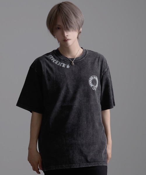 SILVER BULLET(シルバーバレット)の「『CavariA/キャバリア』クルーネックピグメント半袖Tシャツ(Tシャツ/カットソー・メンズ・B/C/D/E/F/A・L/M)」の4枚目の写真