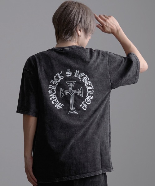 SILVER BULLET(シルバーバレット)の「『CavariA/キャバリア』クルーネックピグメント半袖Tシャツ(Tシャツ/カットソー・メンズ・B/C/D/E/F/A・L/M)」の6枚目の写真