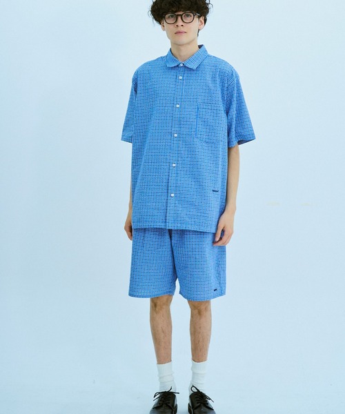 BROKEN BASE（ブロークンベース）の「チェックセットアップパジャマシャツ（シャツ/ブラウス・メンズ・ブルー系/ベージュ系/ピンク系・SMALL/MEDIUM/LARGE）」の17枚目の写真