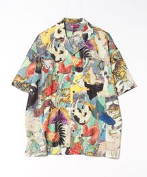 カヤ | 【カヤ】着る、NIPPON ART 浮世色メンズ開襟シャツ(シャツ/ブラウス)