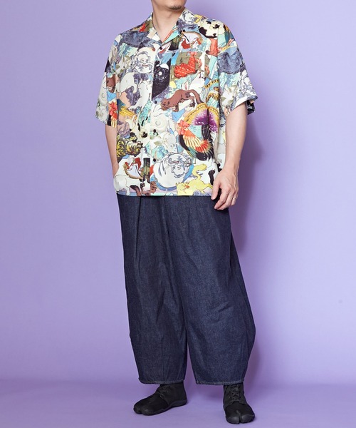 カヤ(カヤ)の「【カヤ】着る、NIPPON ART 浮世色メンズ開襟シャツ(シャツ/ブラウス・メンズ・その他2/その他1/その他3・FREE)」の5枚目の写真