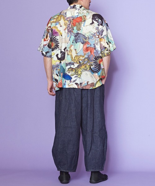 カヤ(カヤ)の「【カヤ】着る、NIPPON ART 浮世色メンズ開襟シャツ(シャツ/ブラウス・メンズ・その他2/その他1/その他3・FREE)」の8枚目の写真