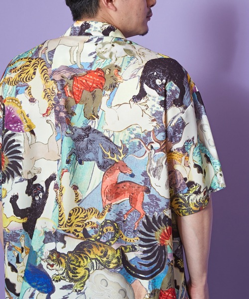 カヤ(カヤ)の「【カヤ】着る、NIPPON ART 浮世色メンズ開襟シャツ(シャツ/ブラウス・メンズ・その他2/その他1/その他3・FREE)」の9枚目の写真