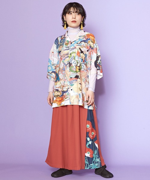 カヤ(カヤ)の「【カヤ】着る、NIPPON ART 浮世色メンズ開襟シャツ(シャツ/ブラウス・メンズ・その他2/その他1/その他3・FREE)」の14枚目の写真