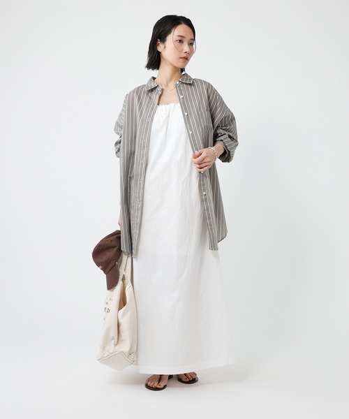 新品未使用 BABYLON×柳橋唯 バッグタックオーバーシャツ ホワイト 2025