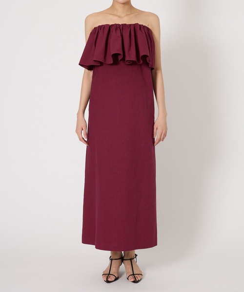 BABYLONE（バビロン）の「【柳橋唯さんコラボアイテム】マルチWAYキャミワンピース（ワンピース・レディース・ボルドー/オフホワイト/ブラック・36/34）」の17枚目の写真