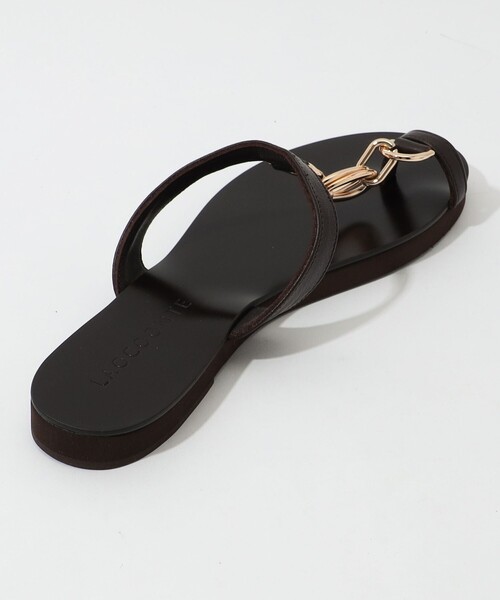 LAOCOONTE（ラオコンテ）の「【別注】LAOCOONTE CAMILA フラットサンダル（サンダル・レディース・ダークブラウン・38/37/36）」の5枚目の写真