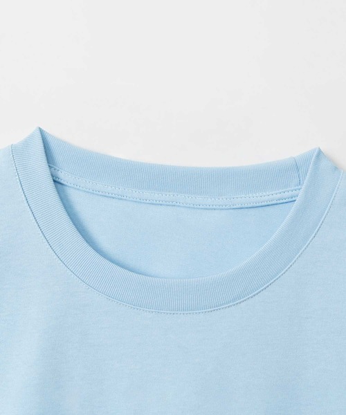 HOOK(フック)の「立体リボン花一輪デザインTシャツ (SS)(Tシャツ/カットソー・レディース・ブルー/ホワイト・MEDIUM/SMALL)」の18枚目の写真