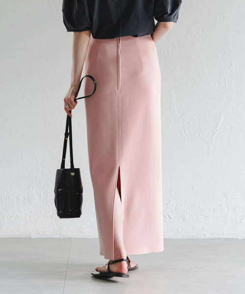 Noble（ノーブル）の「《追加》【洗える】コンフォートジャージーライクタイトスカート 4（スカート・レディース・ホワイト/ブラック/ピンク系その他・40/34/36/38）」の10枚目の写真