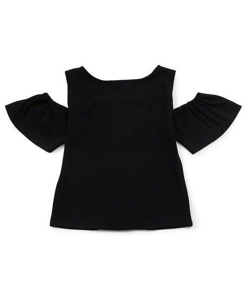 algy（アルジー）の「リブ肩あきトップス（Tシャツ/カットソー・キッズ・ブラック/カーキ/アイボリー・SMALL/MEDIUM/X-SMALL/XX-SMALL）」の8枚目の写真