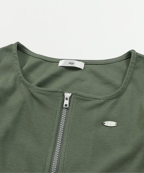 algy（アルジー）の「リブ肩あきトップス（Tシャツ/カットソー・キッズ・ブラック/カーキ/アイボリー・SMALL/MEDIUM/X-SMALL/XX-SMALL）」の11枚目の写真