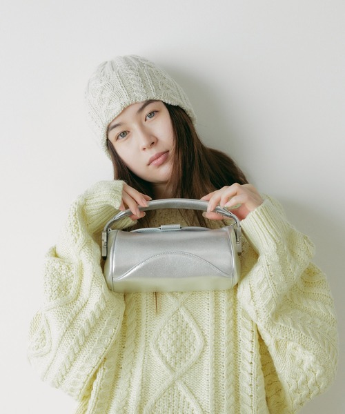 OSOI(オソイ)の「OSOI/オソイ CASSETTE ハンドバッグ 牛革(ハンドバッグ・レディース・コーラルピンク/シルバー・ONE SIZE)」の18枚目の写真