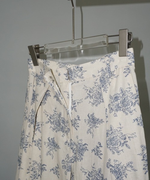 chuclla（チュクラ）の「リネンブレンド ヴィンテージフラワーワイドスラックス chw25s065（その他パンツ・レディース・アイボリー・S/M/L）」の22枚目の写真