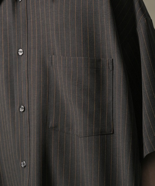 ANEDIST（アンディスト）の「ボウタイ付きサイドレースストライプシャツ（シャツ/ブラウス・メンズ・ネイビー/チャコールグレー・L/M）」の16枚目の写真