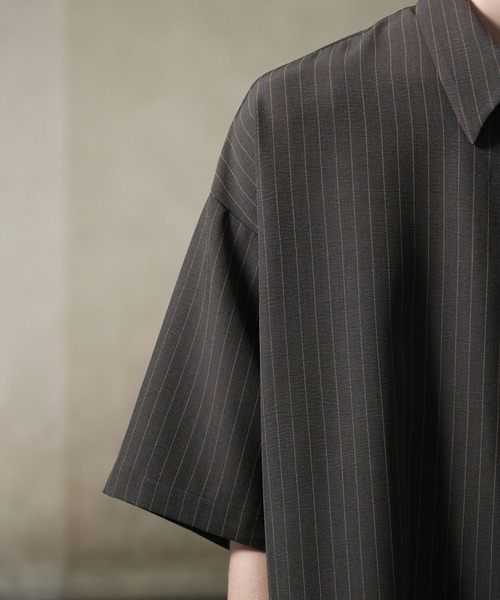 ANEDIST（アンディスト）の「ボウタイ付きサイドレースストライプシャツ（シャツ/ブラウス・メンズ・ネイビー/チャコールグレー・L/M）」の17枚目の写真