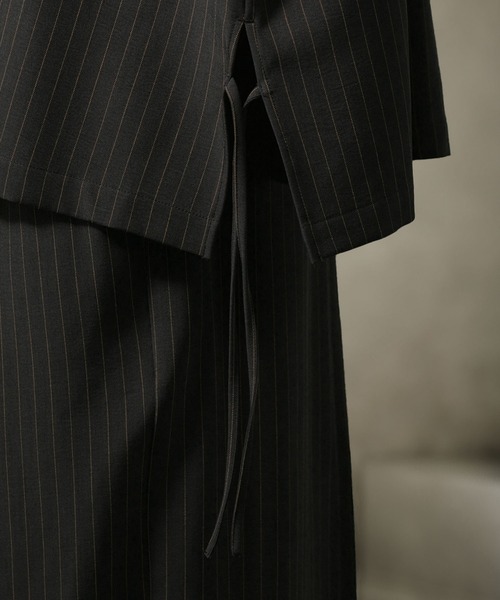 ANEDIST（アンディスト）の「ボウタイ付きサイドレースストライプシャツ（シャツ/ブラウス・メンズ・ネイビー/チャコールグレー・L/M）」の18枚目の写真