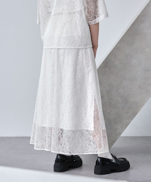 ☆ERDEM☆ エレガントフラワーレースフレアロングスカート♪ ショッピングゴー shoppinggo ロングスカート 花柄 水墨柄 総柄