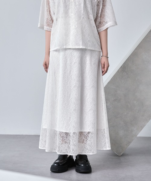 定価8万 ebure ロンハーマン フラワーレースフレアスカート ベルト付 36 定価8万 ebure ロンハーマン フラワーレースフレアスカート ベルト付 36