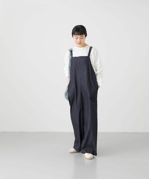 かぐれ　コットン　デニムサロペット　アイボリー　オーバーオール 楽天市場】デニムサロペット／かぐれ（kagure） : 丸井（マルイ