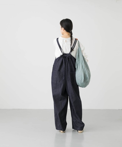 新品◯かぐれ　デニムイージーサロペット デニムイージーサロペット（サロペット/オーバーオール）｜か