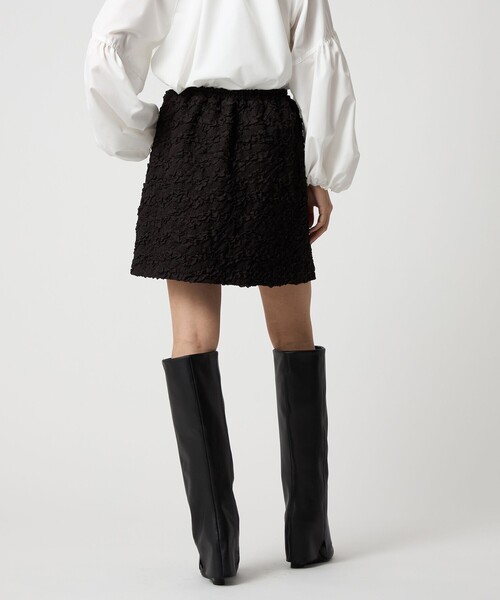 EMMEL REFINES（エメルリファインズ）の「＜EMMEL REFINES＞EM フクレジャカード ミニスカート（スカート・レディース・ホワイト/ブラック・M/S）」の22枚目の写真