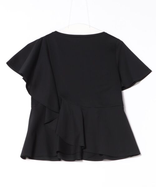 tシャツ ノーブルポンチ_アシンメトリーフリルカットソー レディース ノーブルポンチ_アシンメトリーフリルカットソー（Tシャツ