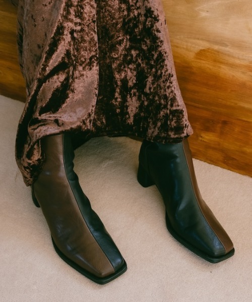 sahara（サハラ）の「Glitter Square Boots/グリッタースクエアブーツ（ブーツ・レディース・ブラック/ブロンズ/その他・S/M/L）」の2枚目の写真