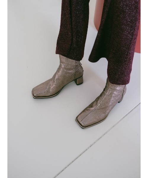 sahara（サハラ）の「Glitter Square Boots/グリッタースクエアブーツ（ブーツ・レディース・ブラック/ブロンズ/その他・S/M/L）」の8枚目の写真