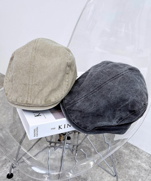 INGNI（イング）の「ヴィンテージハンチング（ハンチング/ベレー帽・レディース・ブラック/ベージュ・ONE SIZE）」の4枚目の写真