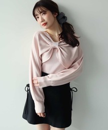 【WEB限定/セットアイテム】リボンニットアンサンブル