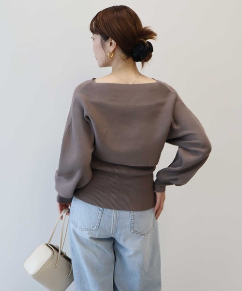 earth music&ecology(アースミュージックアンドエコロジー)の「【WEB限定/セットアイテム】リボンニットアンサンブル(ニット/セーター・レディース・ブラック/ピンク/モカ/アイボリー・FREE)」の17枚目の写真