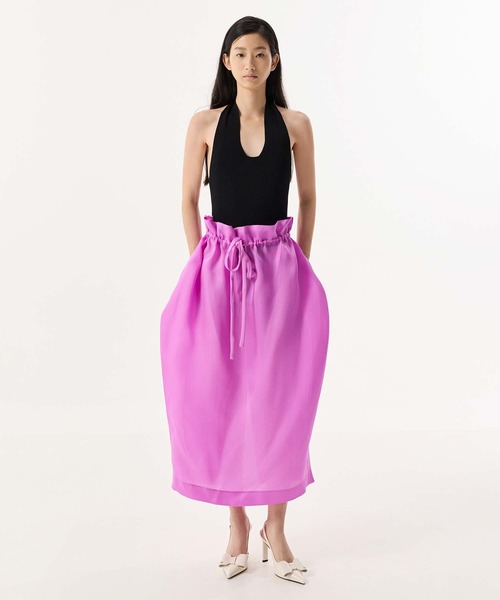 Lu ルー レザーボウブレードヒールスリングバックパンプス（パンプス